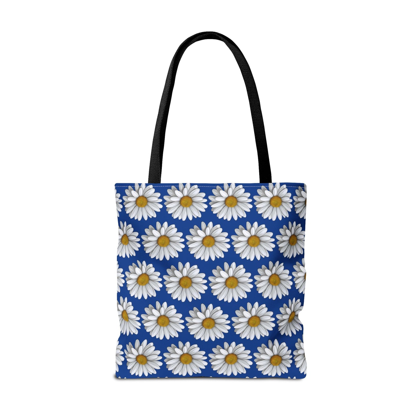 Daisy Tote Bag - White Floral Pattern Summer Fashion Accessory