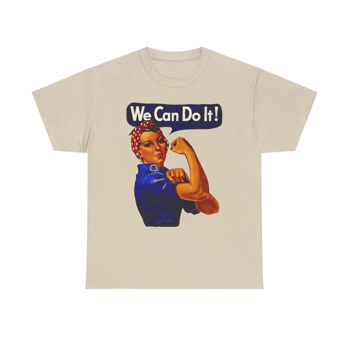 Empowerment Pop Art | Bold "We Can Do It" T-Shirts, Sweatshirts, Mugs & Wall Art for Inspiration - Empowering Unisex Heavy Cotton Tee - We Can Do It! Statement Shirt, Feminist Apparel, Gift for Her, Motivational Tee, Casual Wear