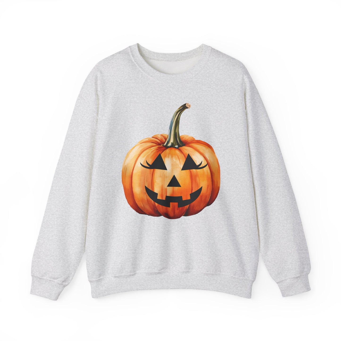 🎃 Embrace Autumn Magic - Pumpkin Bliss Collection for Cozy Season Vibes ✨ - Halloween Pumpkin Crewneck Sweatshirt | Cozy Fall Fashion, Unisex Sweater, Casual Wear, Gift for Halloween Lovers, Autumn Style