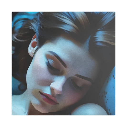 Dreamy Satin Canvas Print, Bedroom Wall Art, Feminine Decor, Gift for Her, Relaxing Artwork, Home Decor