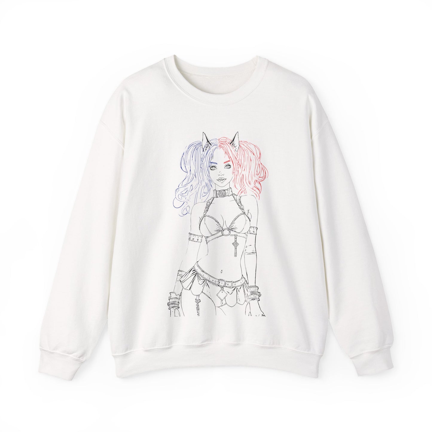 Harajuku Style Graphic Sweatshirt, Trendy Unisex Crewneck, Streetwear Fashion, Cozy Gift for Her, Girls Night Out