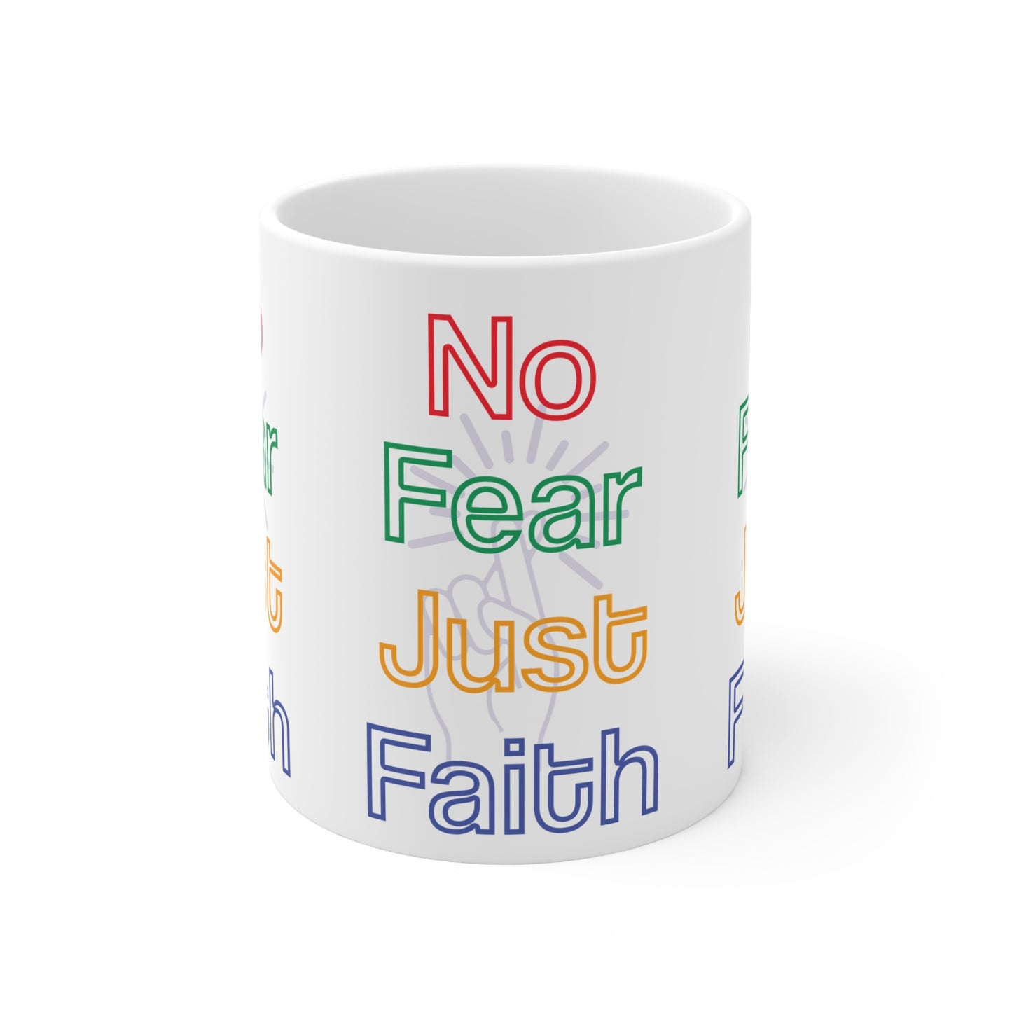 "No Fear Just Faith" – Bold Neon Tee,  to Ignite Your Courage - Colorful Inspirational Ceramic Coffee Cups -  Motivational Mug for Coffee Lovers, Gift for Spiritual Friends, [...]