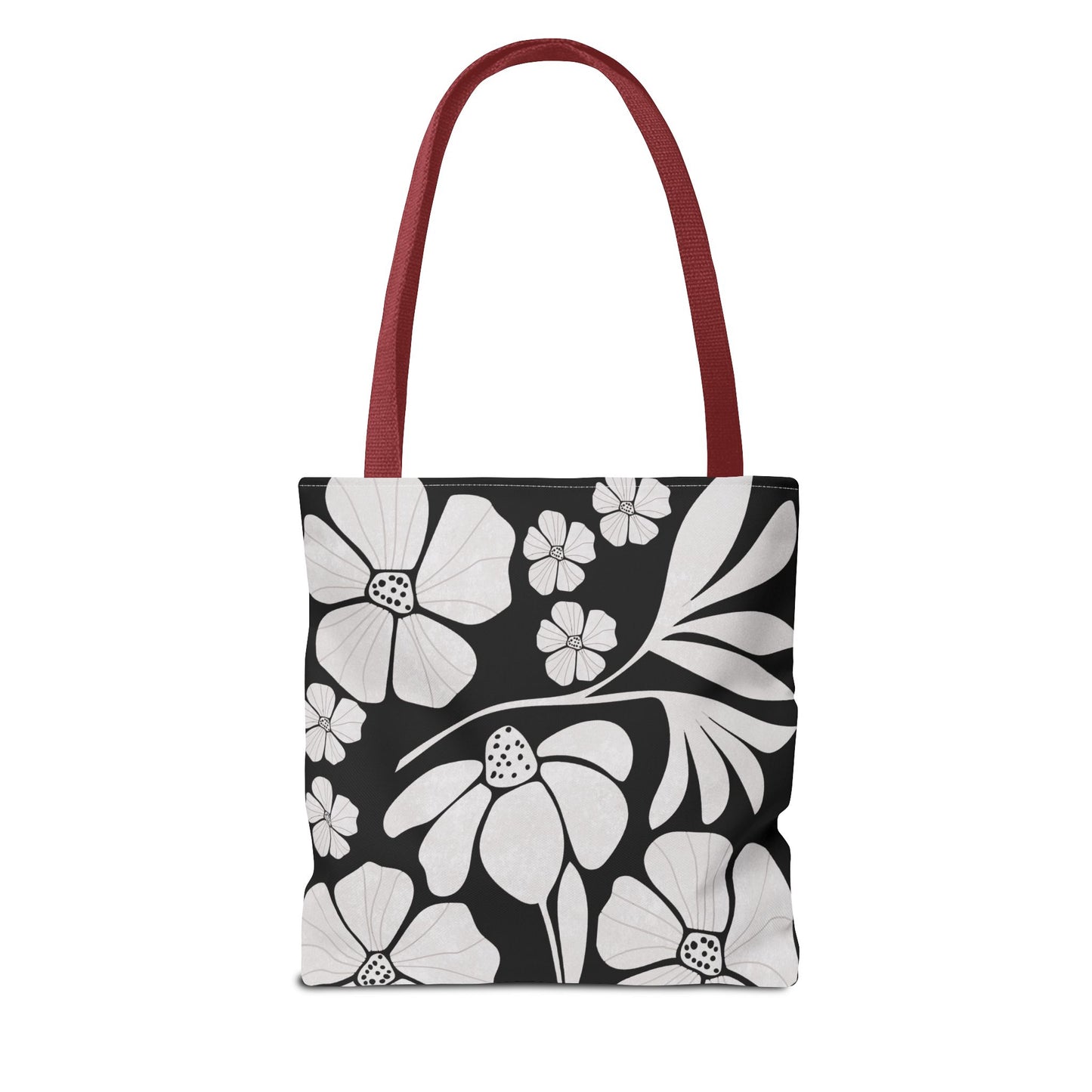 Boho Flowers Tote Bag - Retro Vintage Style