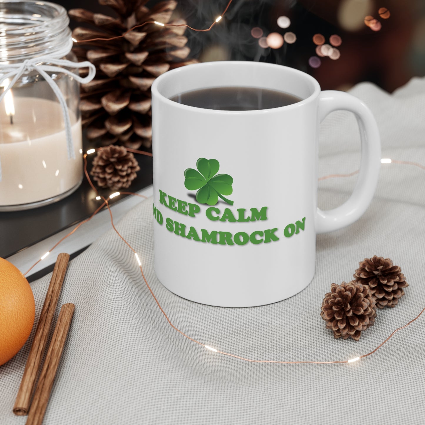 St Patrick's Day Mug - Keep Calm and Shamrock On