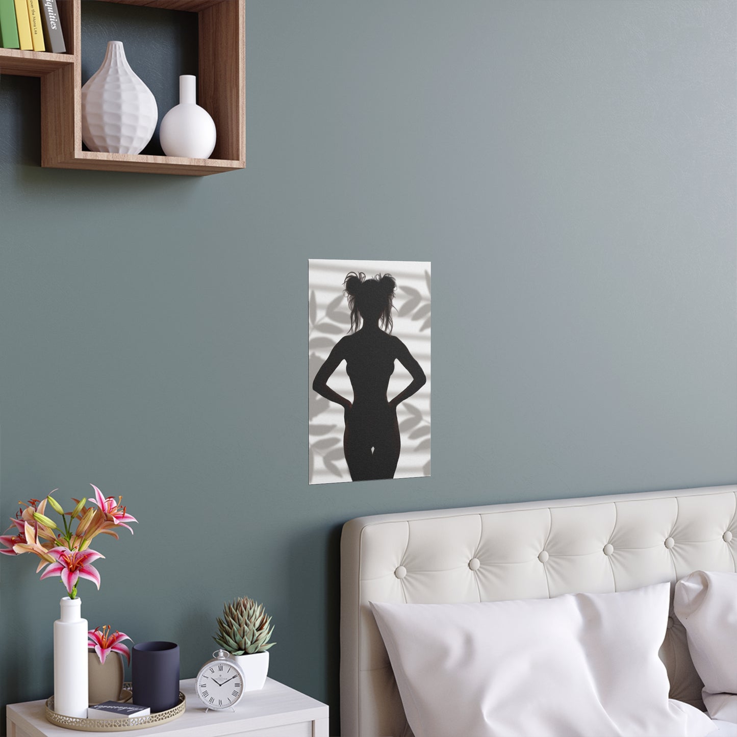 "Roxie" Confident Woman Silhouette Art Print - Empowerment Wall Decor - Silhouette Poster