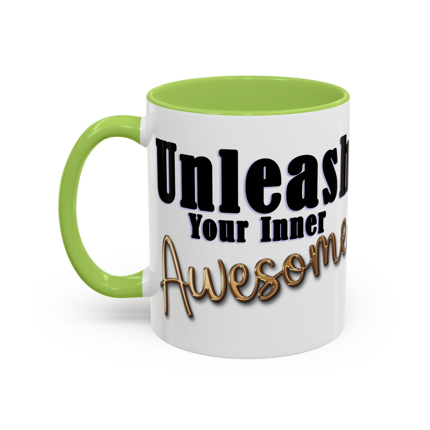 Unleash Your Inner Awesome Coffee Mug - Inspirational 11/15oz Accent Mug