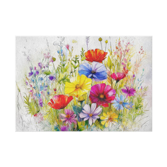 Vibrant Floral Rolled Poster - Colorful Wall Art for Home Decor, Gift for Nature Lovers