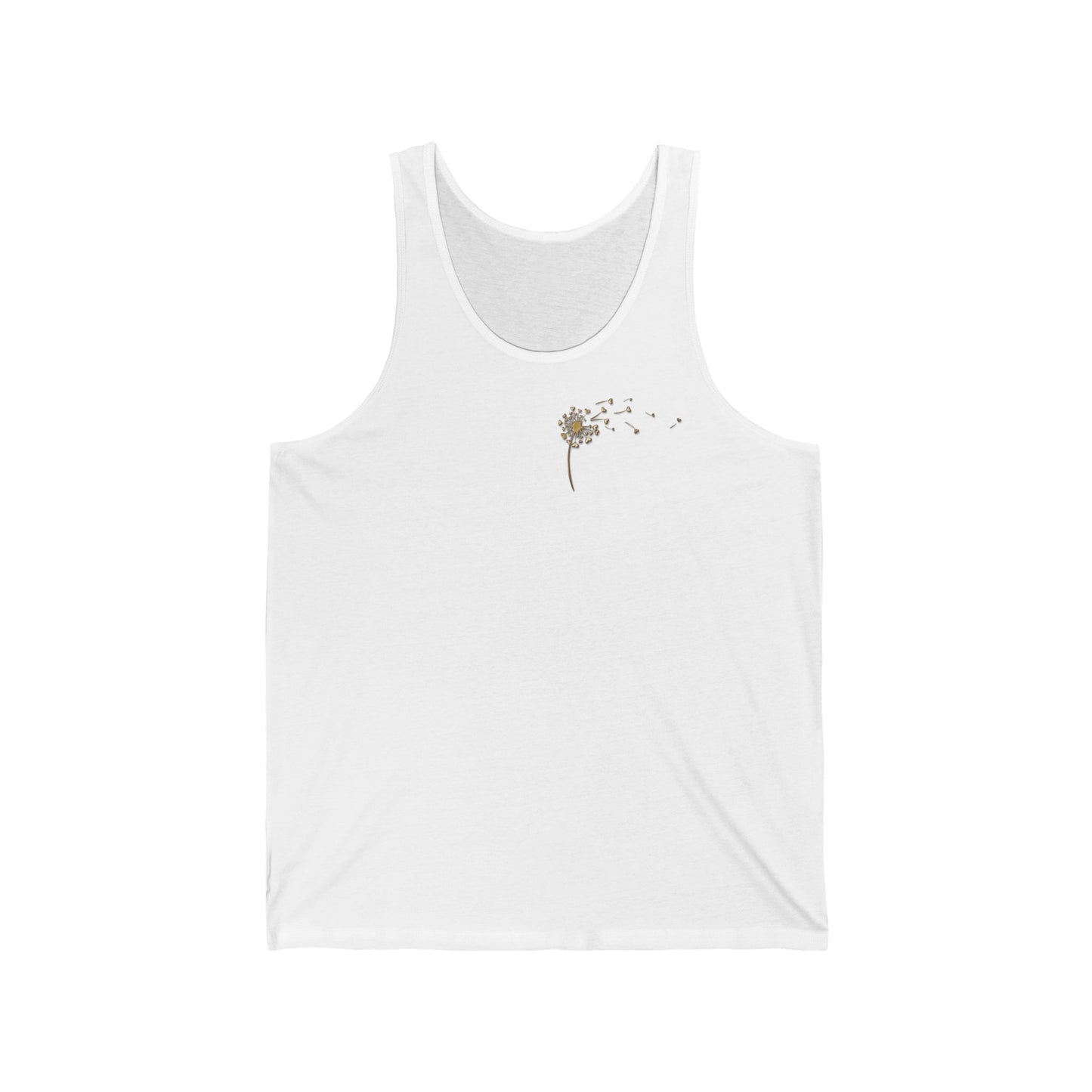Spread Your Love - Dandelion Dreams - Unisex Jersey Tank – Perfect for Summer Days and Casual Outings
