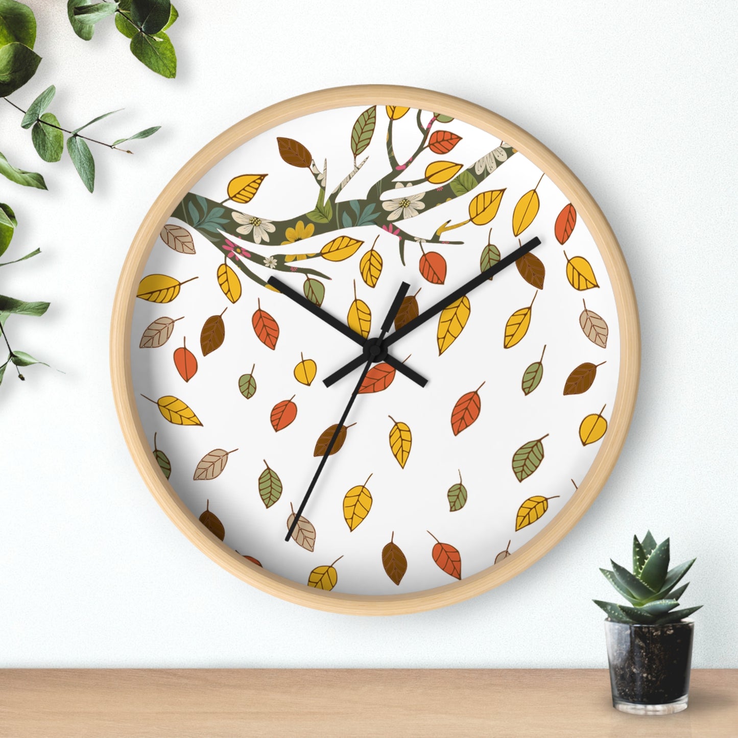 Autumn Vibes Wall Clock