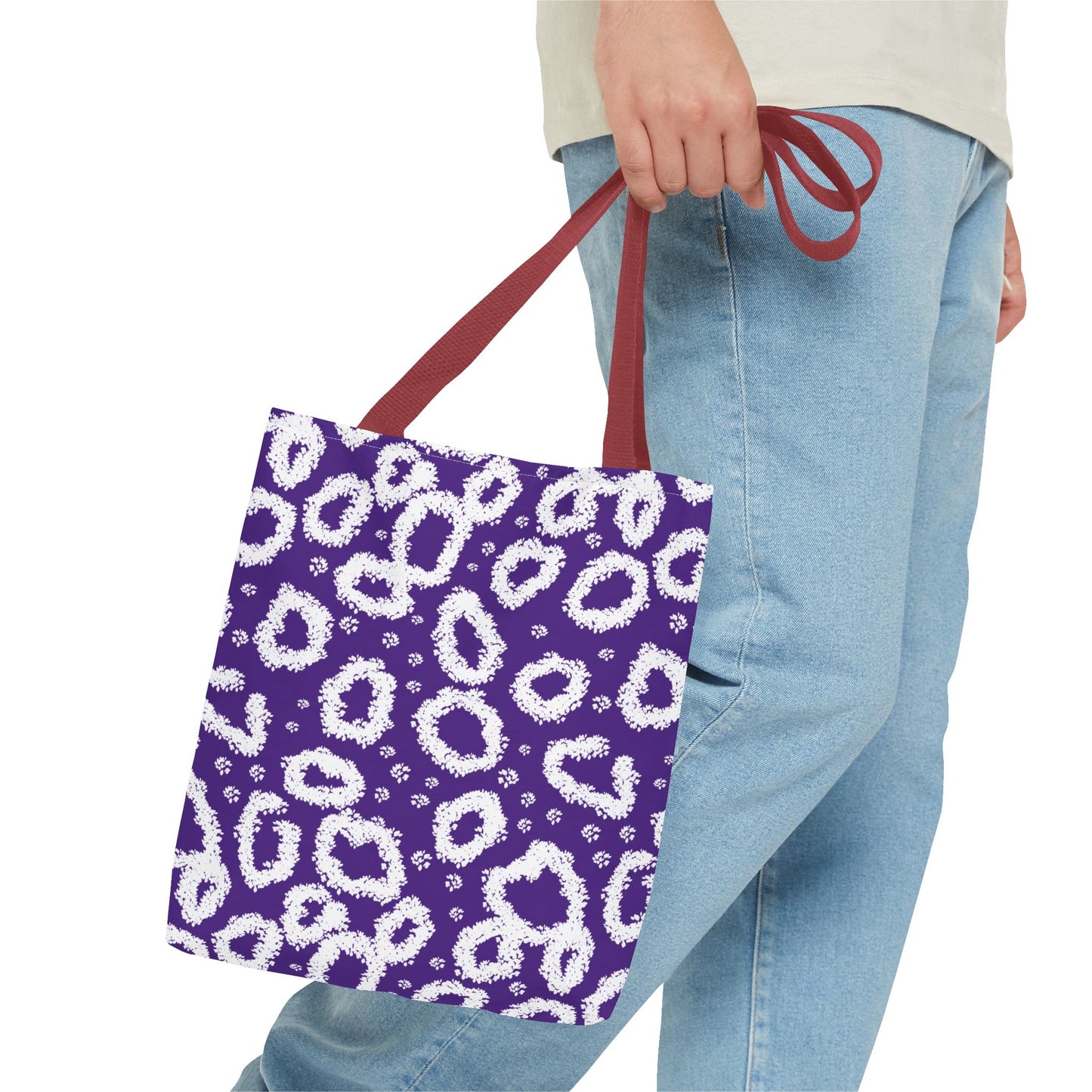 Purple Leopard Print Tote Bag - Stylish & Versatile for Everyday Use
