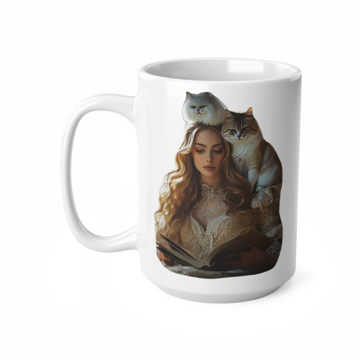 “Chapters & Companions: Peaceful Moments with Books, Cats, and Cozy Souls” - Enchanting Ceramic Coffee Mug Collection: Cozy Cat & Book Lover Designs, Perfect for Home, Office, Gifts, or Relaxing Moments