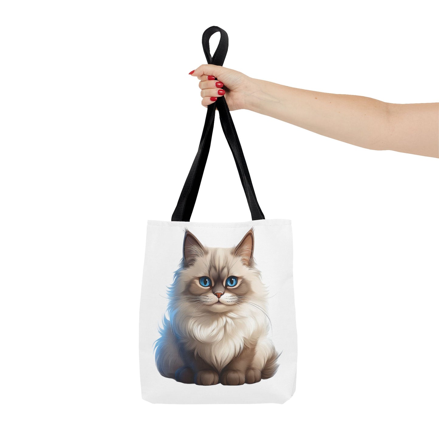 Ragdoll Cuteness Cat Illustration Tote Bag - Perfect for Pet Lovers