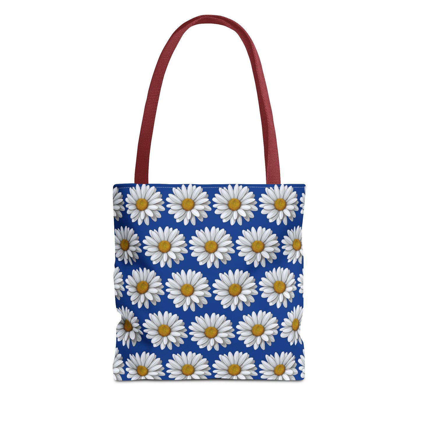 Daisy Tote Bag - White Floral Pattern Summer Fashion Accessory