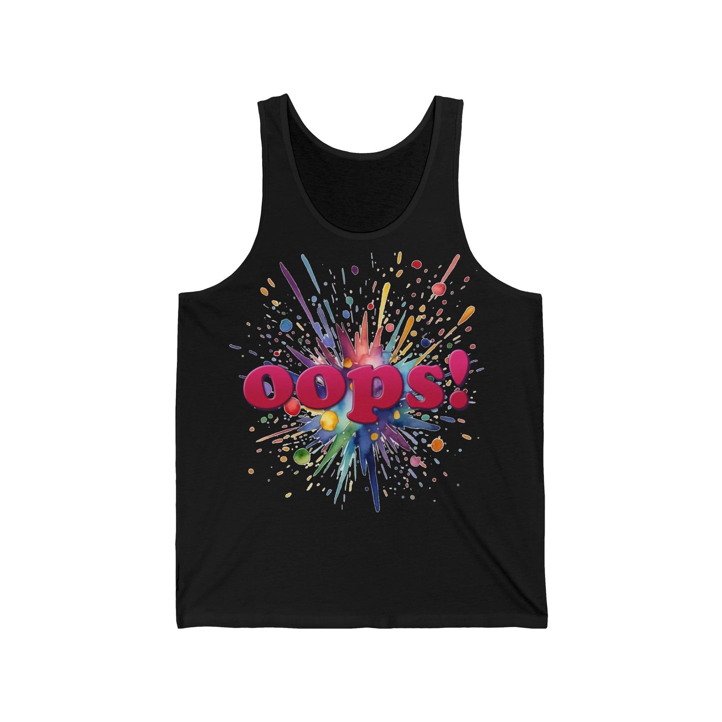 Unisex Jersey Tank - Oops! Bursting with Fun Tank Tops