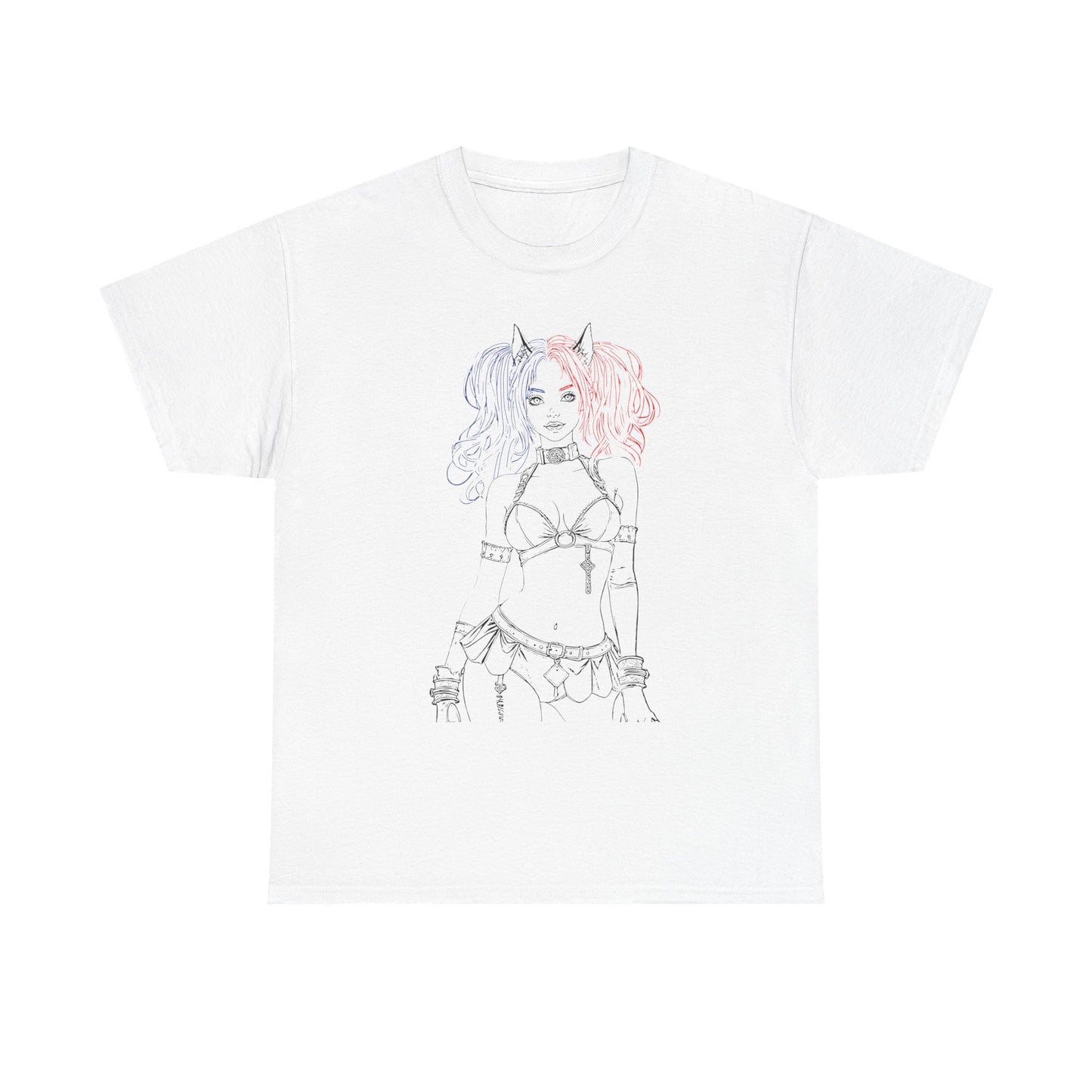 Anime Graphic Tee, Edgy Unisex Cotton T-Shirt, Alternative Fashion Top, Casual Style, Unique Art Clothing, Cool Gift Idea