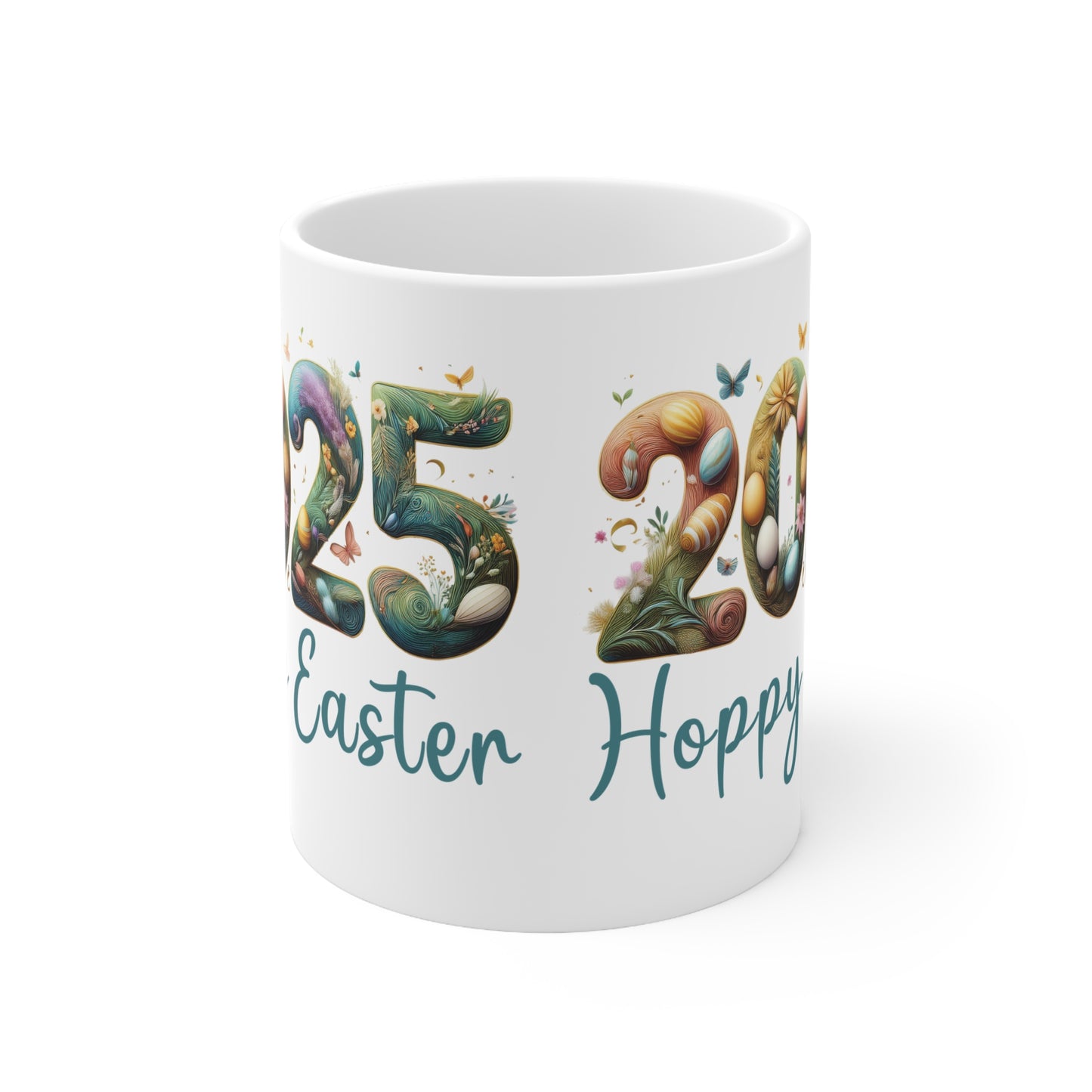 Mug - Hoppy Easter 2025 Ceramic Coffee Cup 11oz/15oz