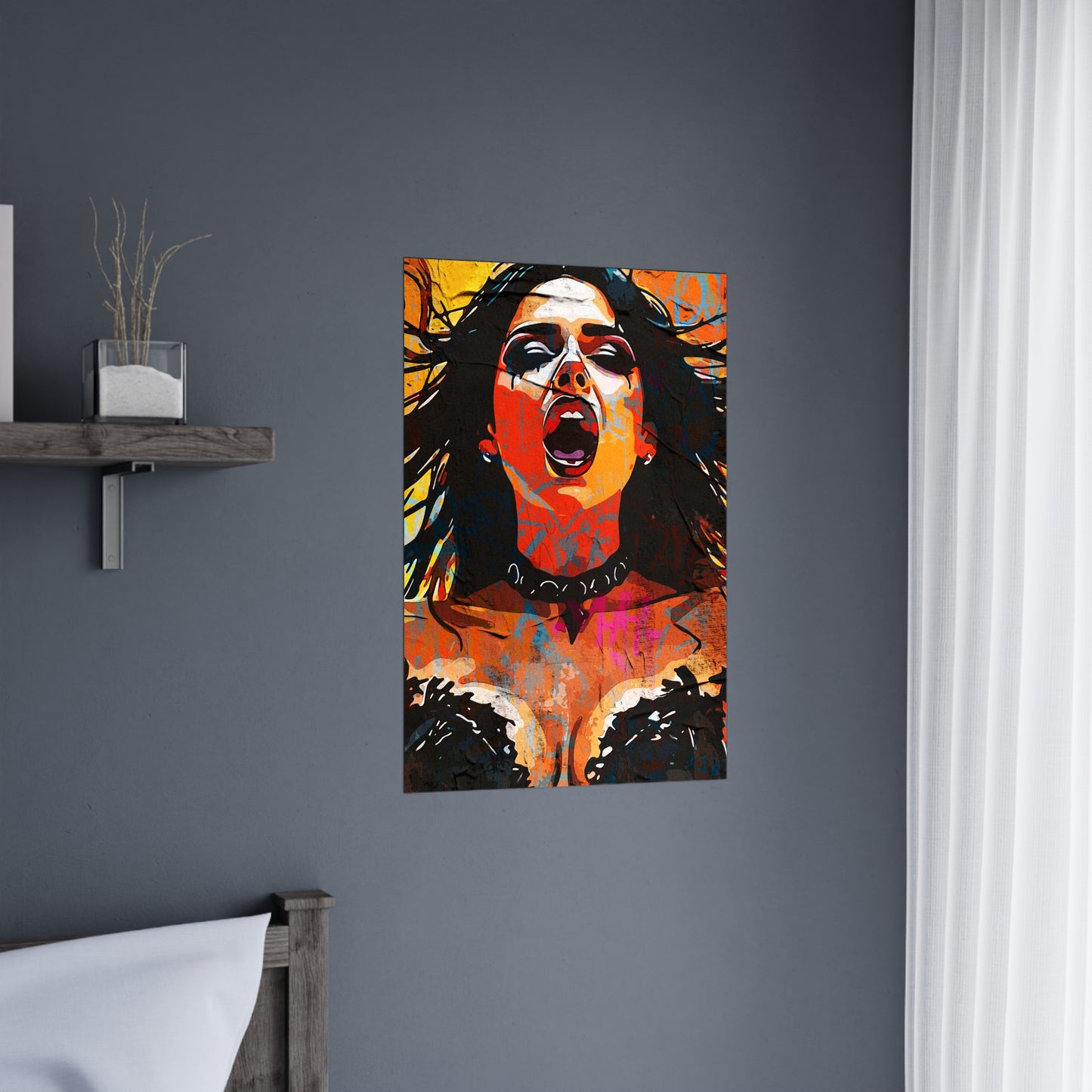 Resonant Roar: Ignite Your Space with Vibrant Urban Expression - Bold Statement Matte Posters for Home Decor, Artistic Wall Art, Vibrant Prints, Unique Gift Idea, Modern Artwork