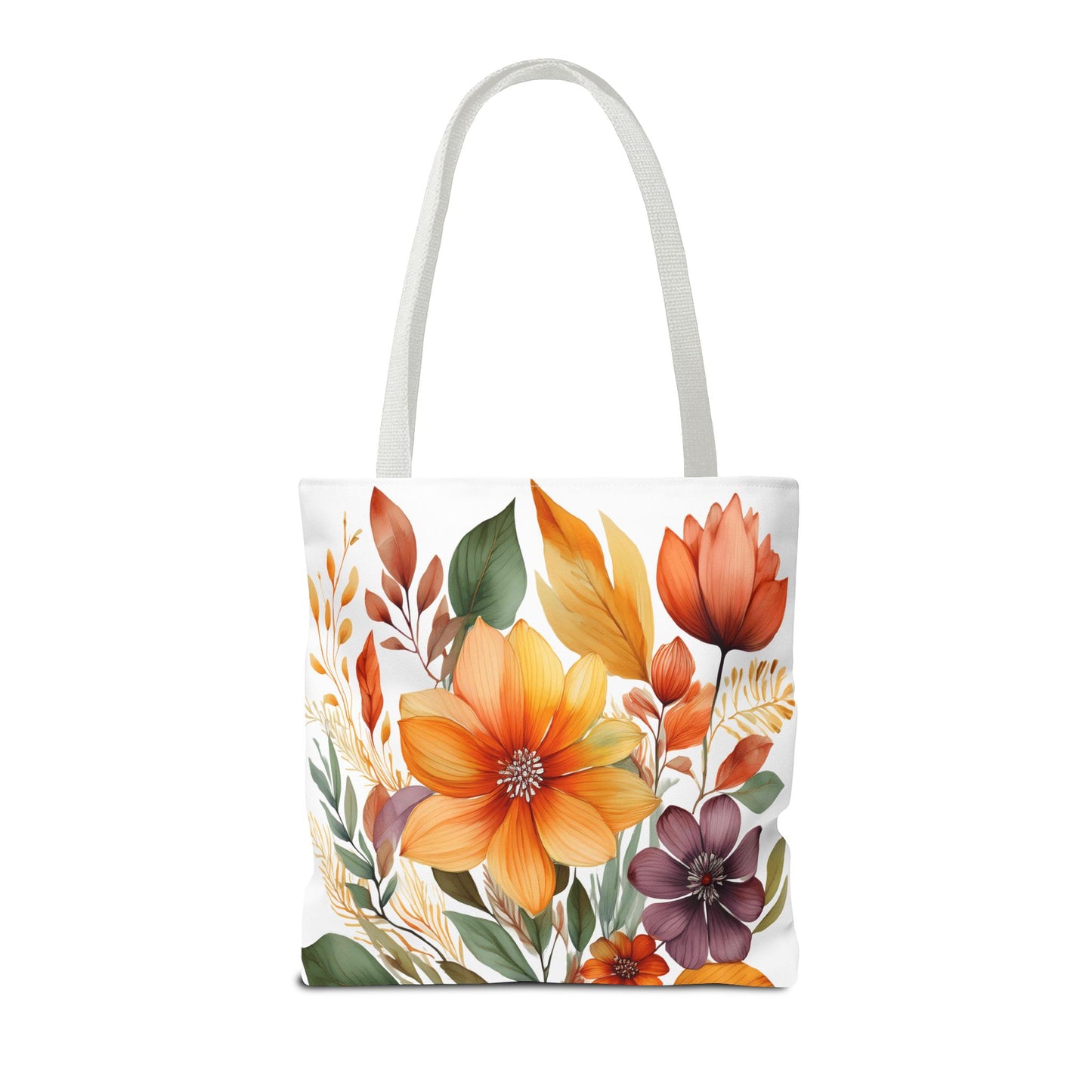 Boho Flowers 2 Tote Bag - Retro Vintage Style