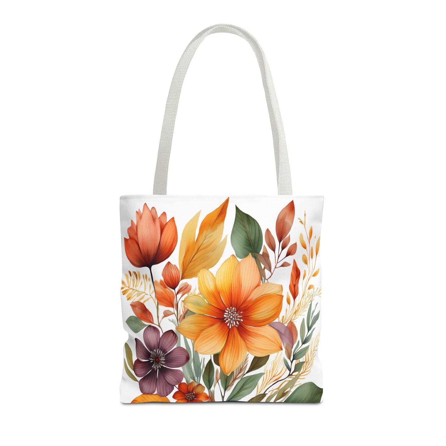 Boho Flowers 2 Tote Bag - Retro Vintage Style