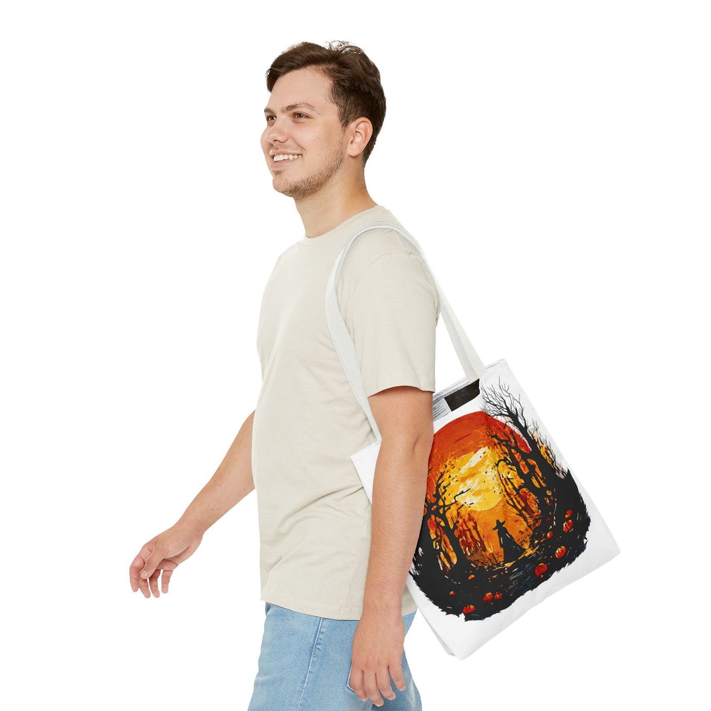 🎃 Moonlit Mischief: Autumn’s Enchanted GlowTote Bag (AOP)