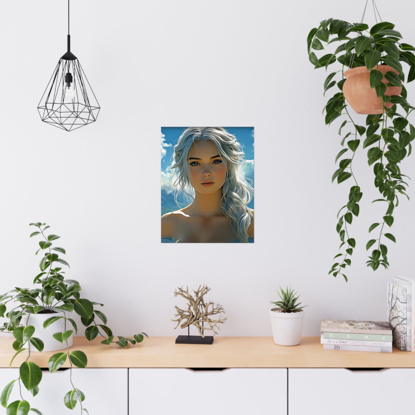 Radiance Within: The Calm Power of Beauty - Artistic Matte Poster of Ethereal Beauty, Home Decor Wall Art, Unique Gift Idea, Aesthetic Room Decor, Inspirational Artwork