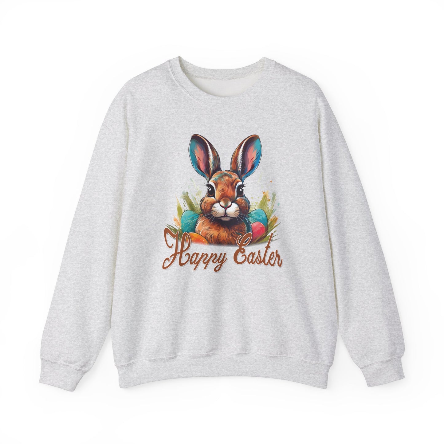 Easter - Happy Easter Bunny Design Crewneck Sweatshirt