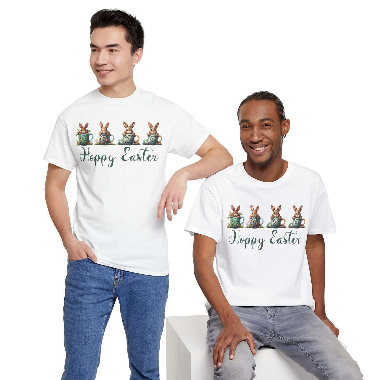 Easter 2025 Unisex Tee - Hoppy Easter Design