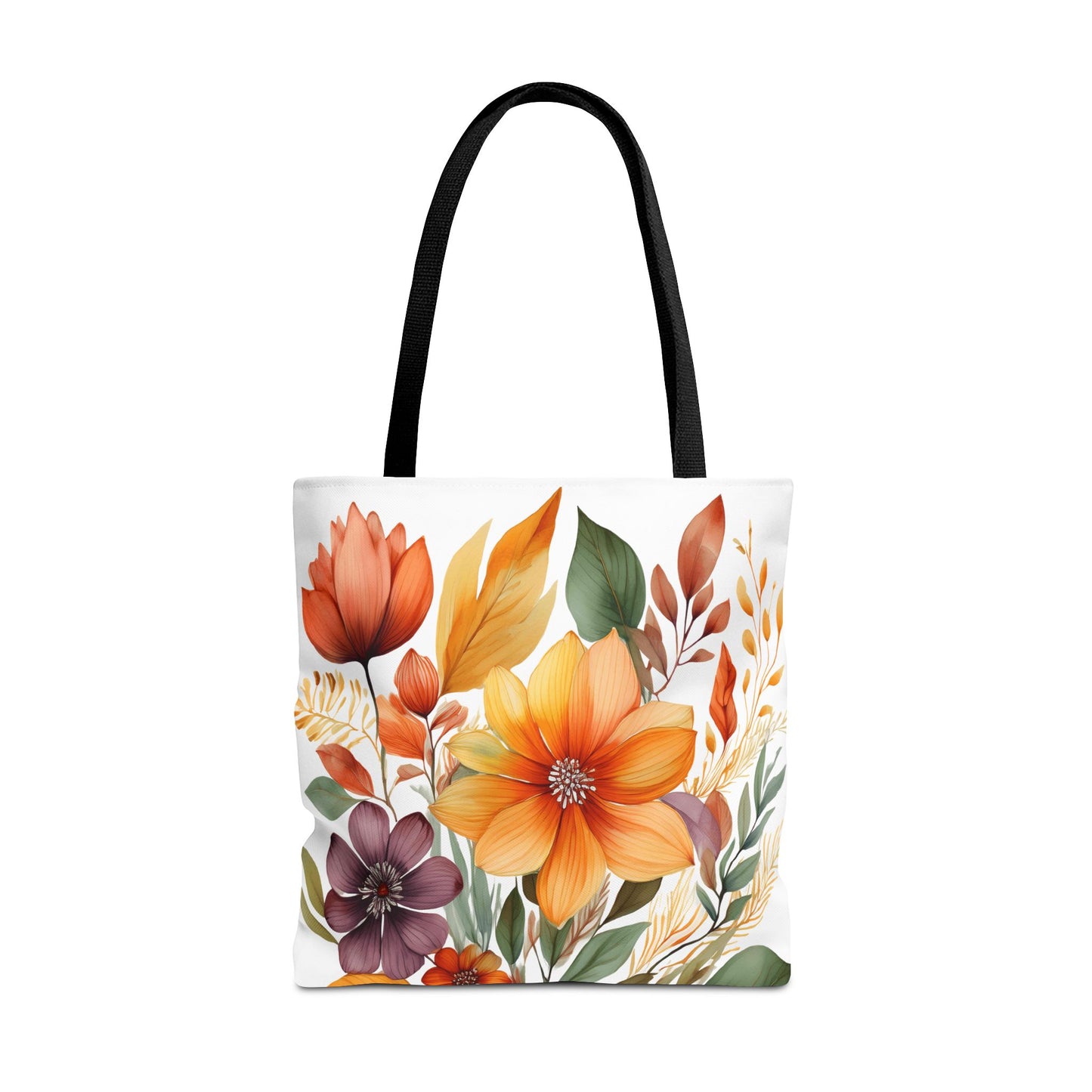 Boho Flowers 2 Tote Bag - Retro Vintage Style