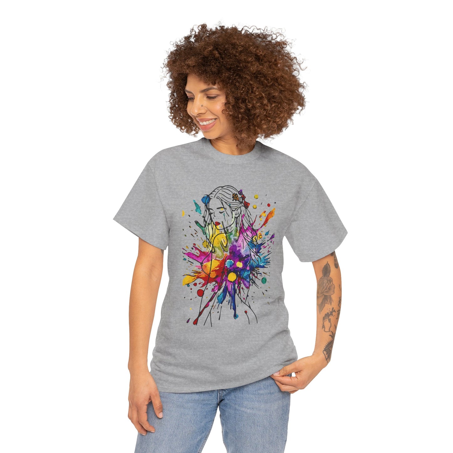 'Beauty Is Everywhere' — Celebrate Color, Confidence & Creative Joy - Colorful Artistic Unisex Heavy Cotton Tee, Vibrant Graphic Shirt, Graphic Tee, Unique Gift for Art Lovers, Casual Wear, Festival Clothing