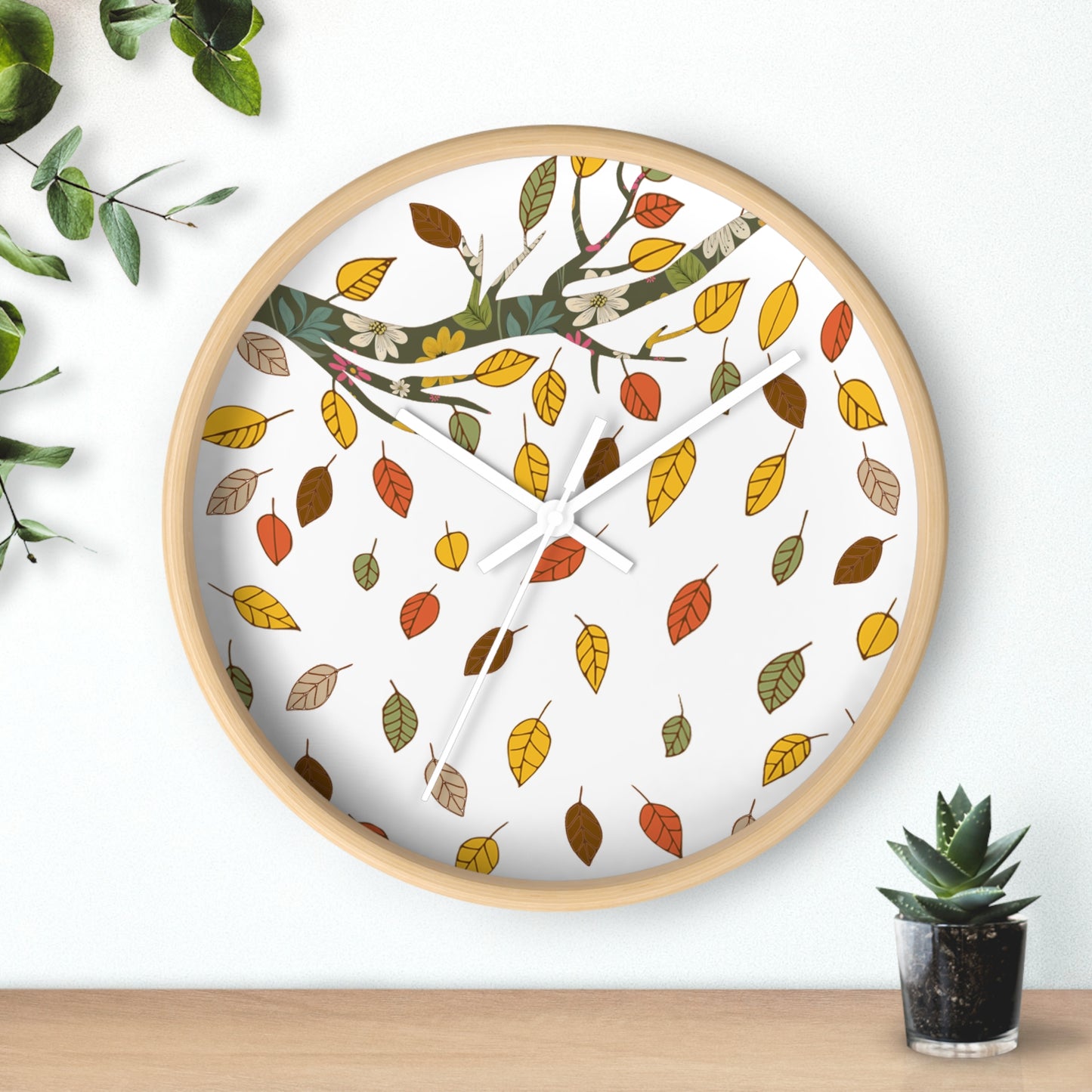 Autumn Vibes Wall Clock