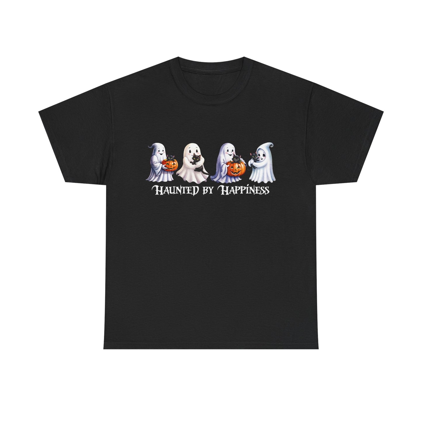 👻 Haunted by Happiness: Ghosts of Joy and Candy - Halloween Ghosts Unisex Heavy Cotton Tee, Spooky Shirt, Fall Fashion, Halloween Costume, Cat Lovers Gift, Trick or Treat T-shirt, Cute [...]