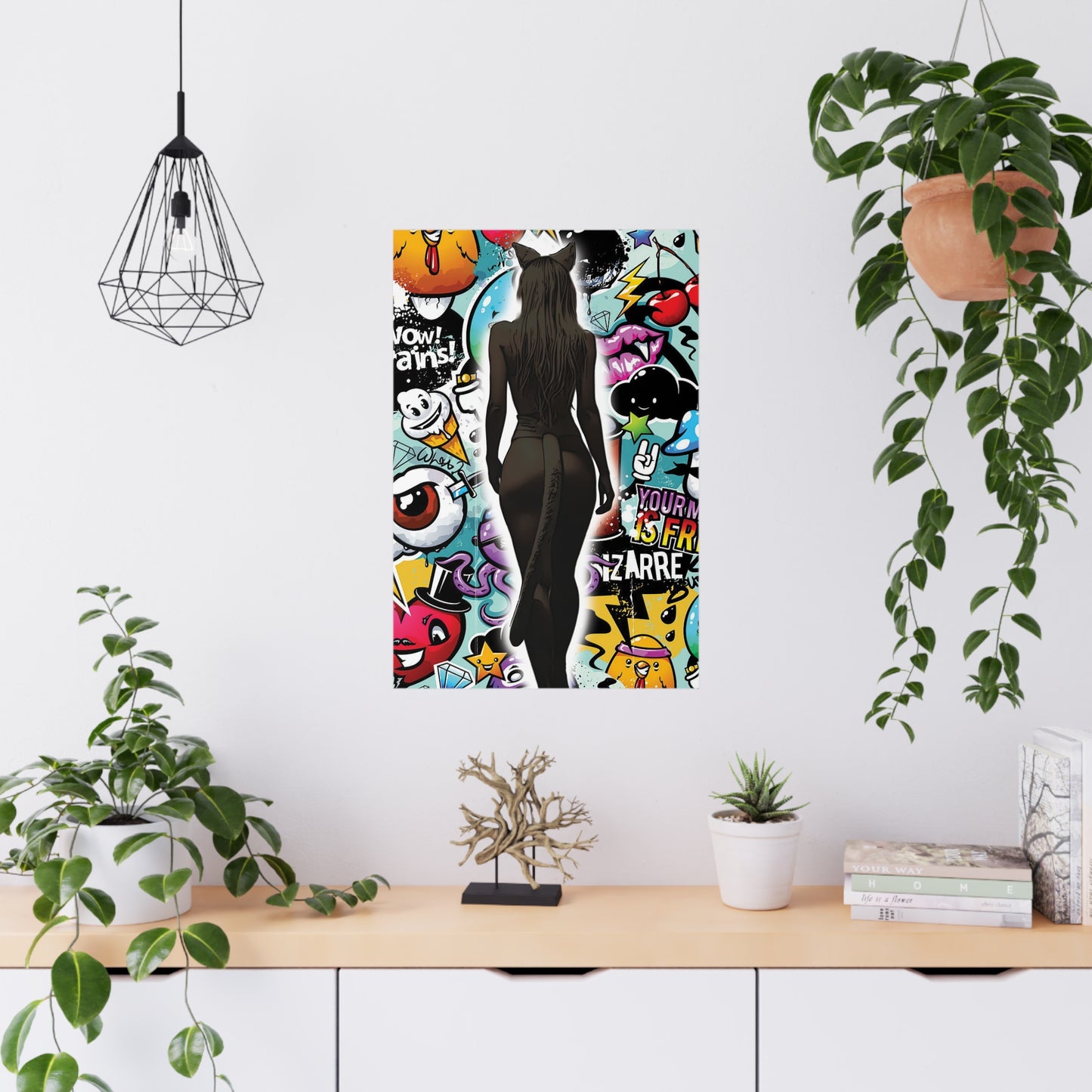 Cosplay Catgirl Dream – Vibrant Anime Pop Art Poster for Bold Wall Statements - Anime Poster