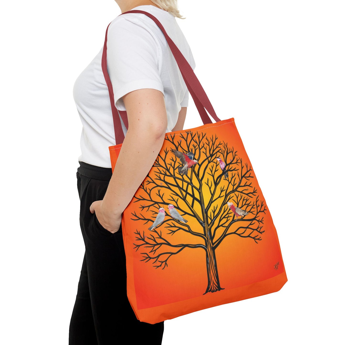 Tote Bag - Australian Pink and Gray Cockatoo (Galah) Digital Art Print