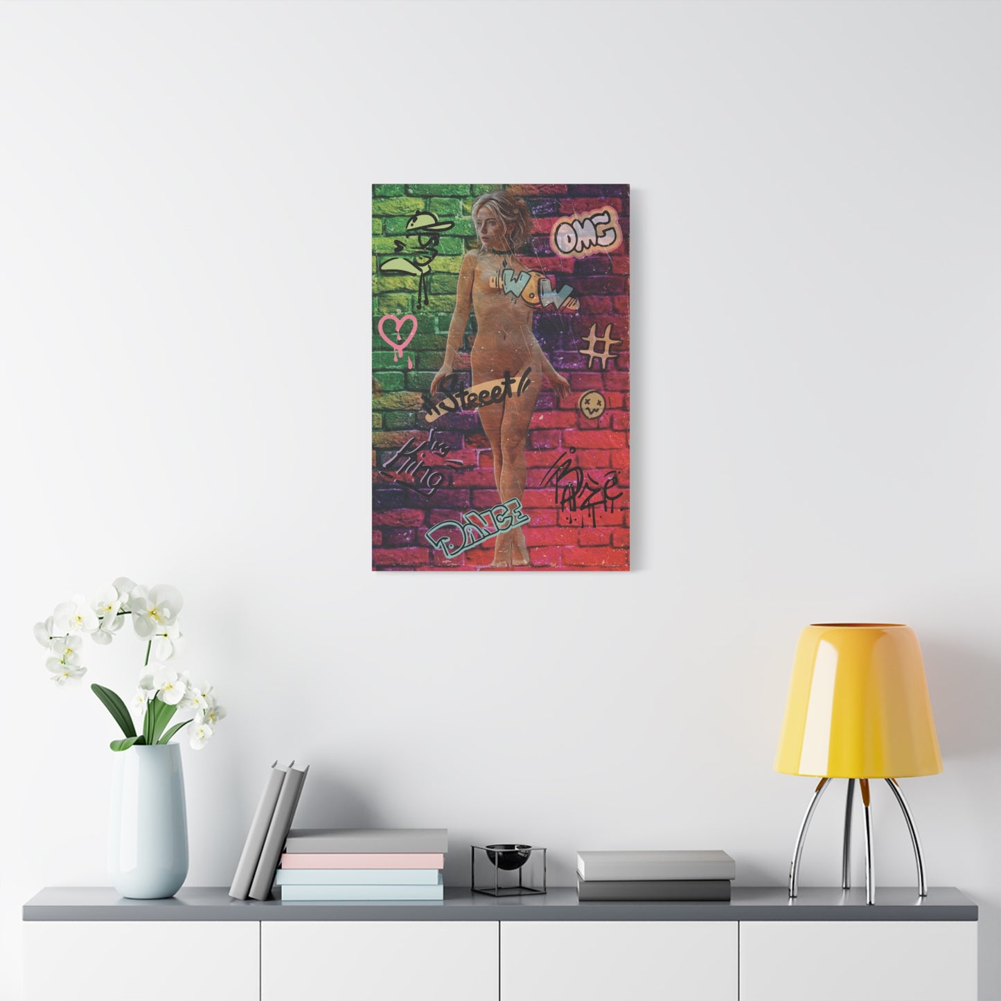'Unapologetically Alive': Color, Chaos & Confidence - Street Art Canvas Wall Decor