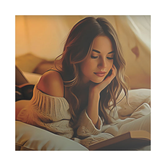 All Booked for the Weekend – Cozy Chapters & Quiet Joy 📖✨ - Cozy Satin Canvas Art Print, Wall Decor for Home, Reading Nook, Gift for Book Lovers, Relaxing Room Accent