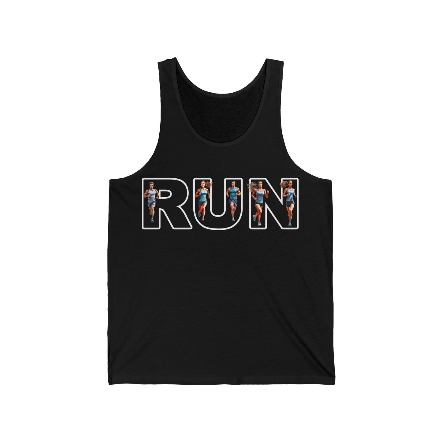 Unisex Jersey Tank - "RUN" Keep Running