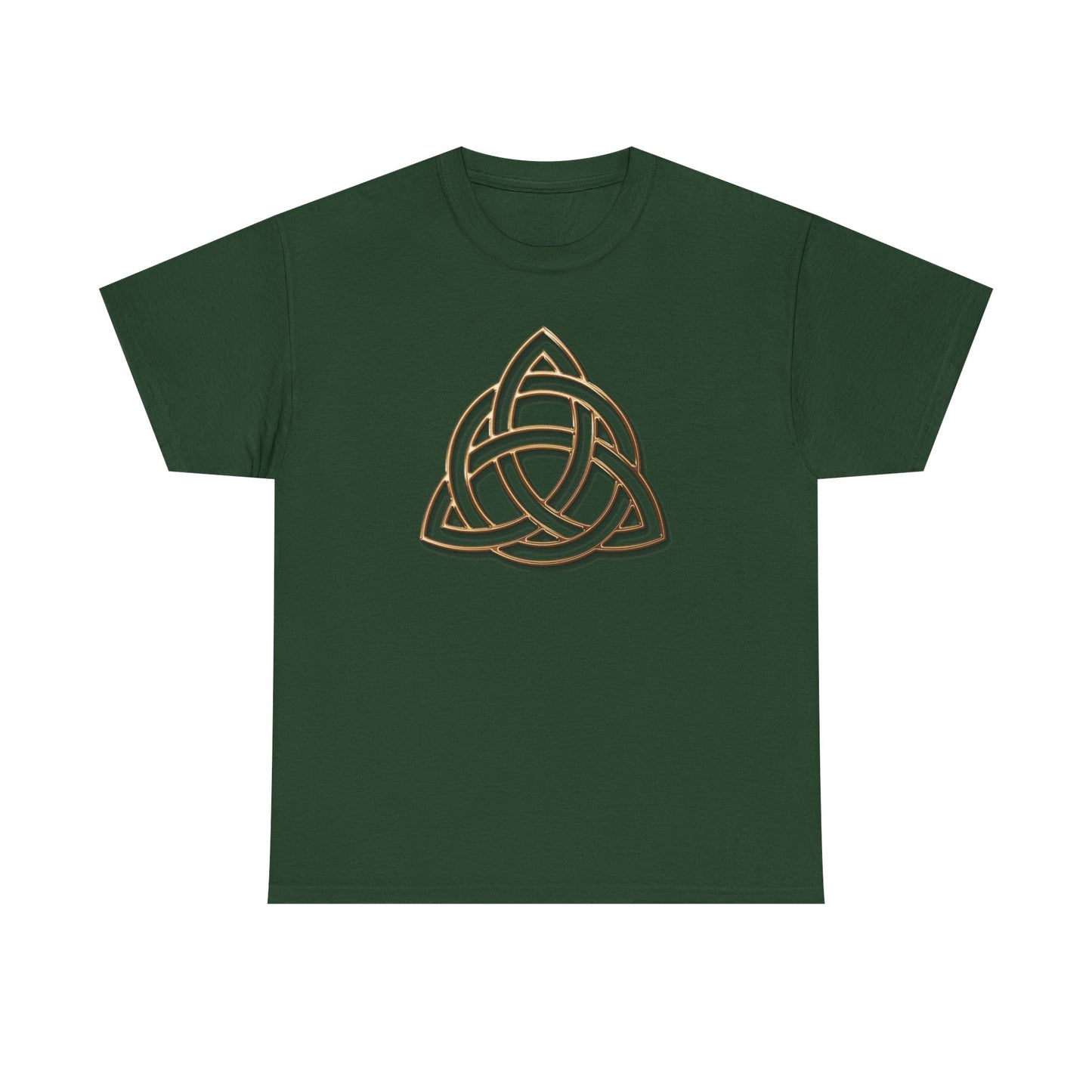Triquetra, Celtic Trinity Knot, [Large Symbol] Unisex Heavy Cotton Tee - Soft & Durable T-Shirt for Everyday Wear
