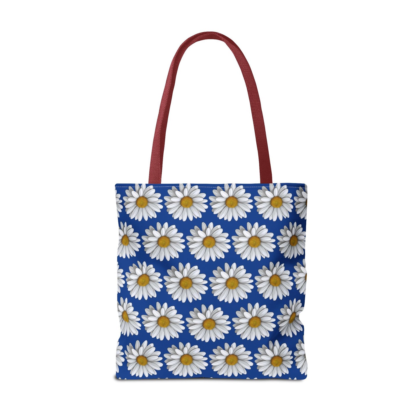 Daisy Tote Bag - White Floral Pattern Summer Fashion Accessory