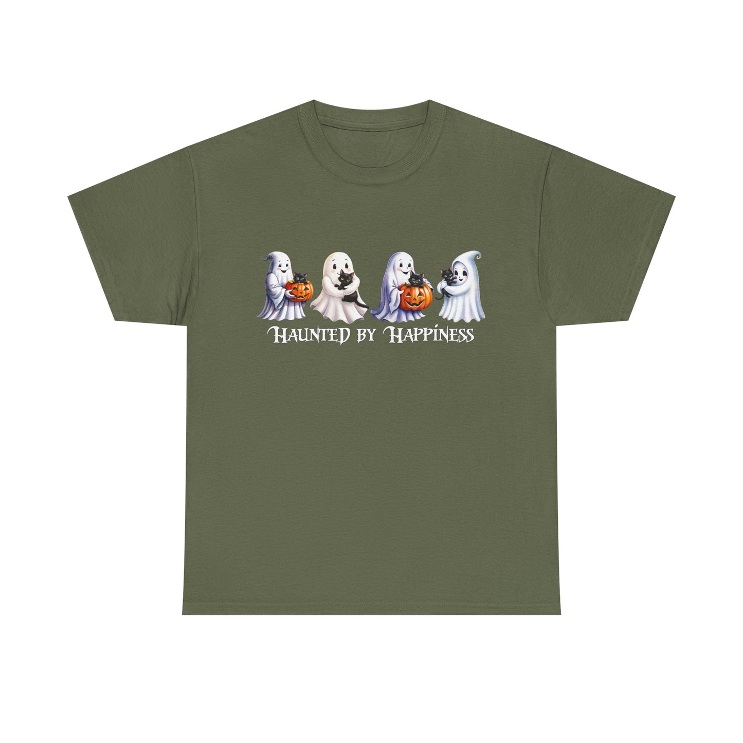 👻 Haunted by Happiness: Ghosts of Joy and Candy - Halloween Ghosts Unisex Heavy Cotton Tee, Spooky Shirt, Fall Fashion, Halloween Costume, Cat Lovers Gift, Trick or Treat T-shirt, Cute [...]