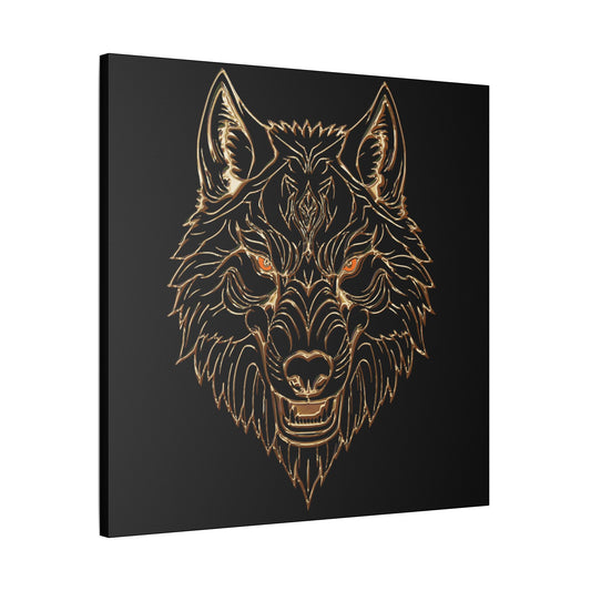 Wolf Art Canvas Wall Decor, Home Decoration, Animal Lover Gift, Gothic Wall Art, Unique Artwork for Living Room