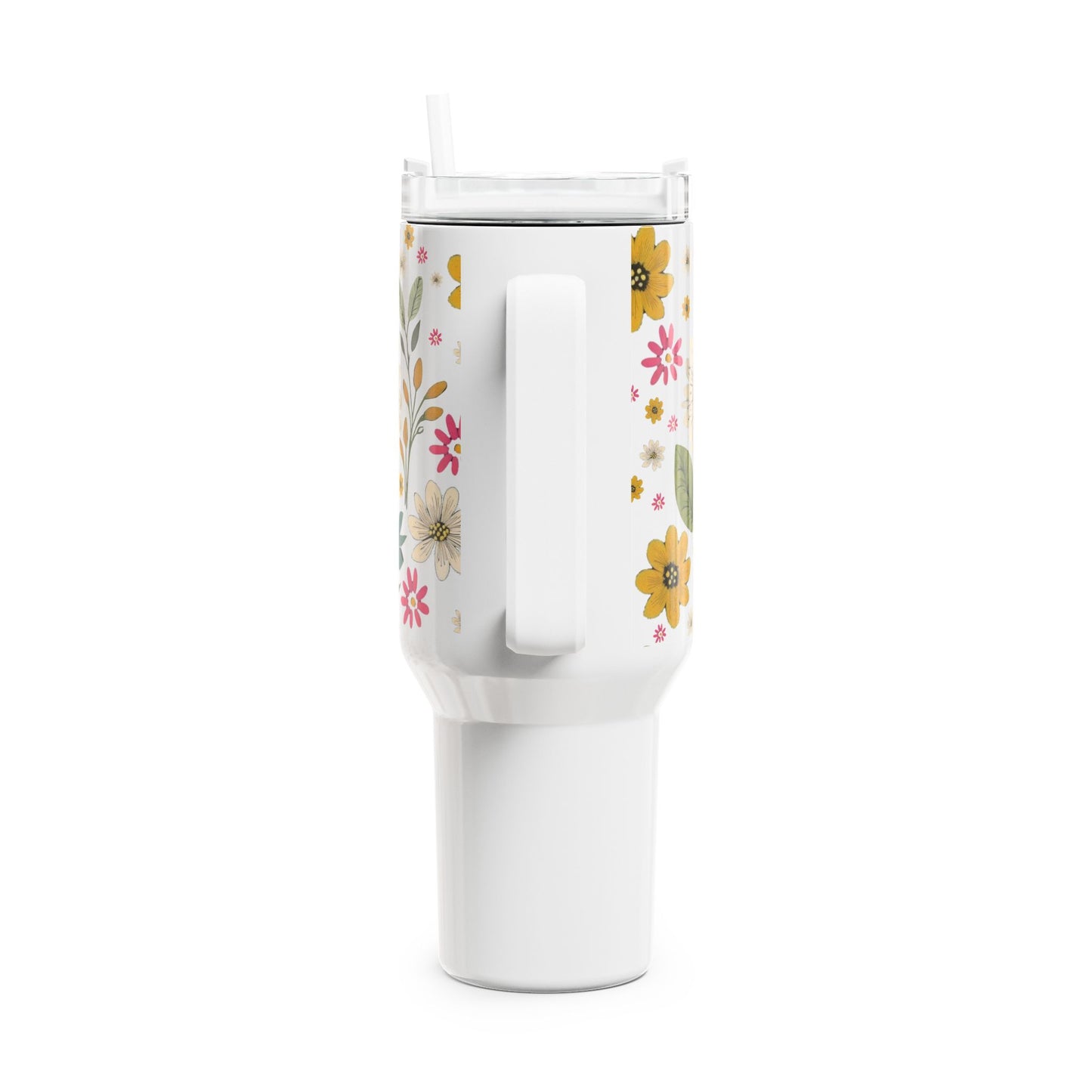 40oz Tumbler - Summer Floral Pattern