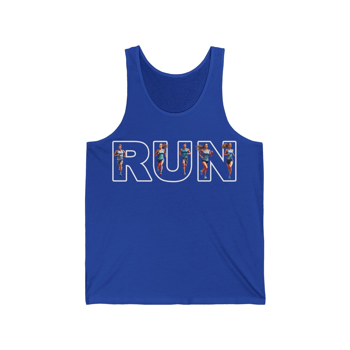 Unisex Jersey Tank - "RUN" Keep Running
