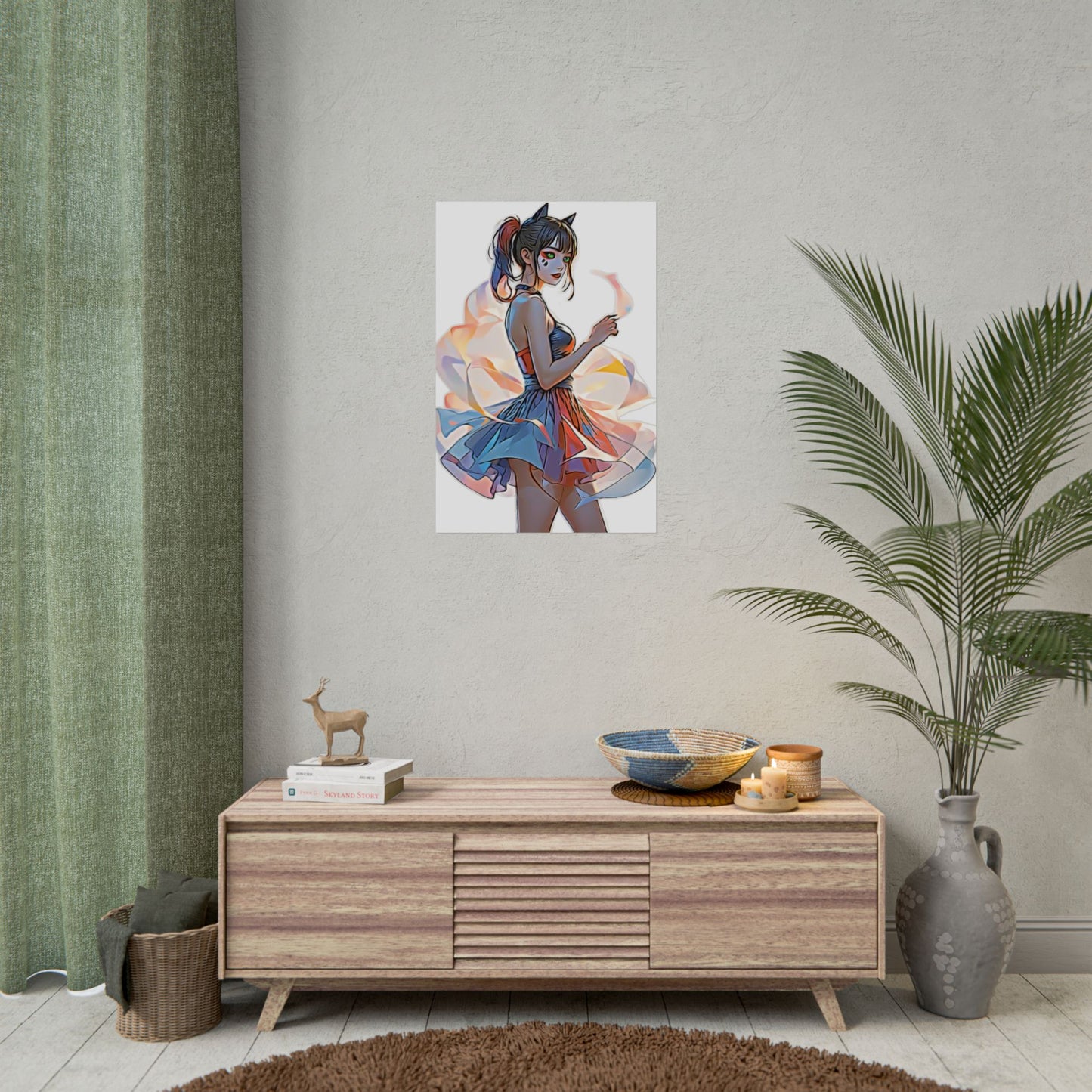 ✨Moonlit Grace: Anime Catgirl Aura for Casual Wear, Posters, Mugs and much more - Vibrant Art Print, Aesthetic Wall Decor, Stylish Home Decor, Unique Gift, Anime Inspired Art, Perfect for Any Room