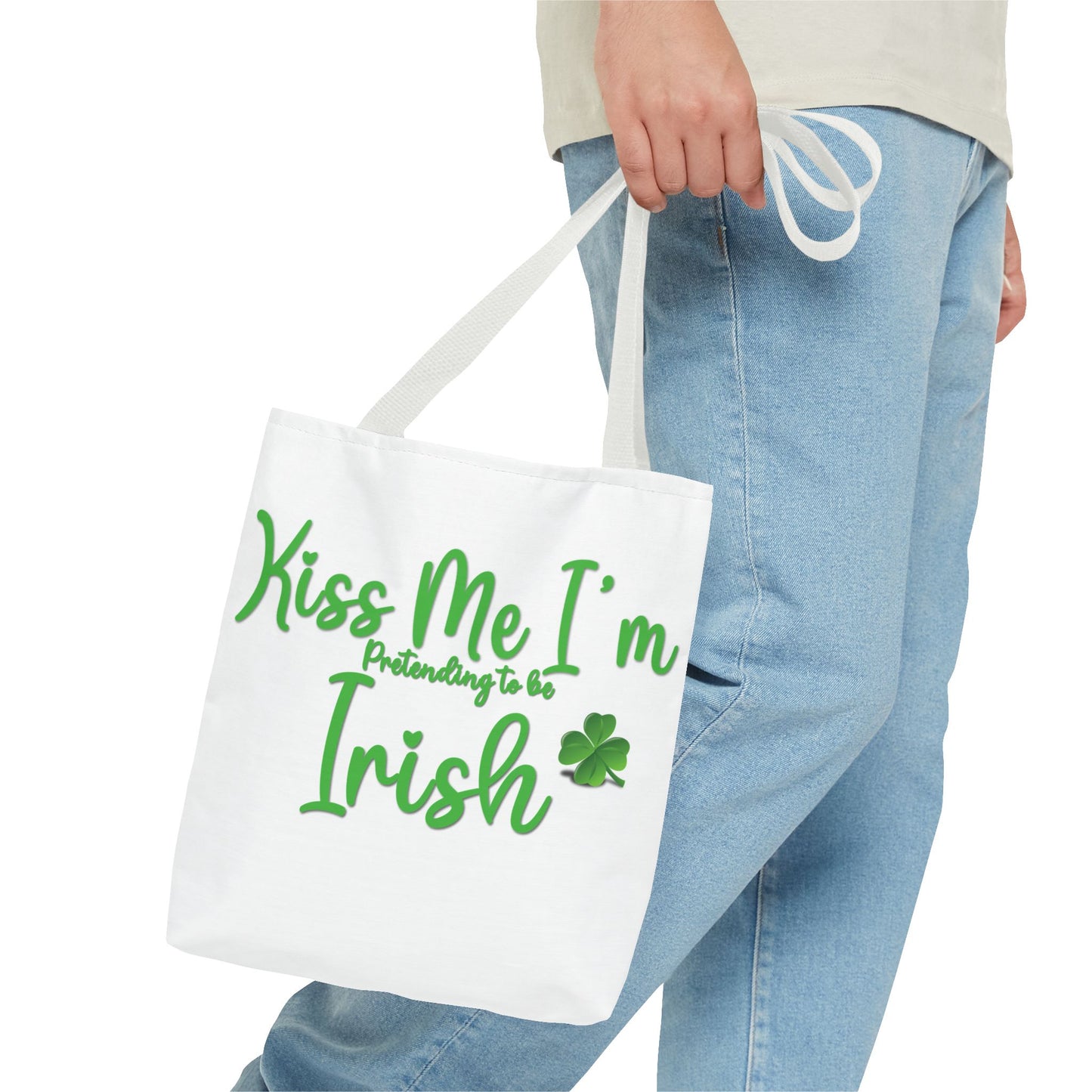 St. Patrick's Day Tote Bag - Kiss Me, I'm Pretending to Be Irish 2