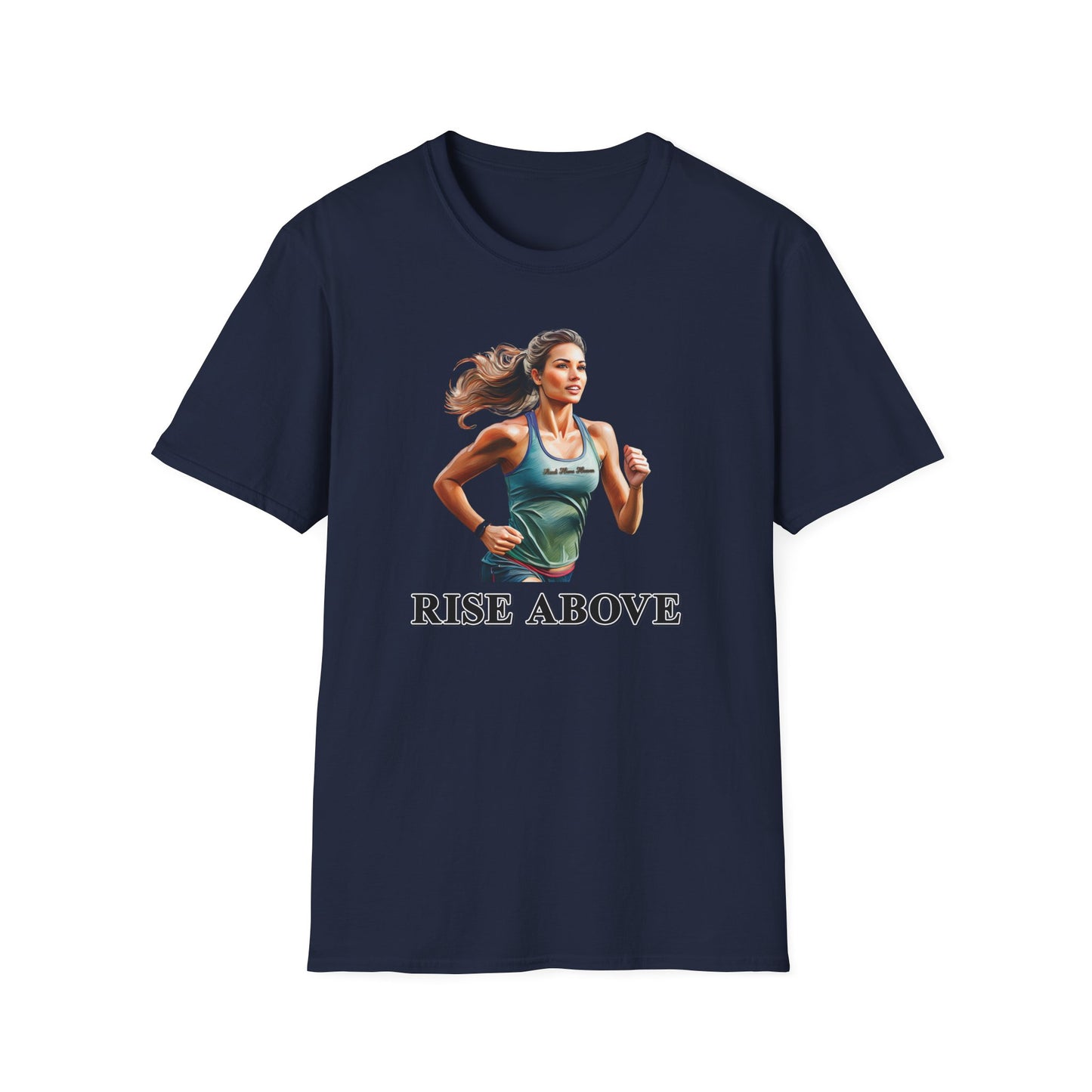 'Rise Above' Inspirational Unisex Softstyle T-Shirt