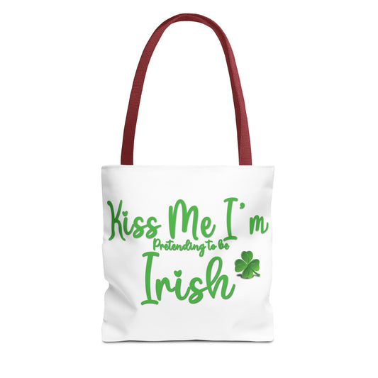 St. Patrick's Day Tote Bag - Kiss Me, I'm Pretending to Be Irish 2
