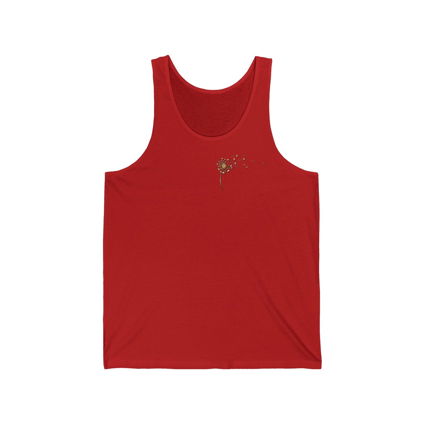 Spread Your Love - Dandelion Dreams - Unisex Jersey Tank – Perfect for Summer Days and Casual Outings