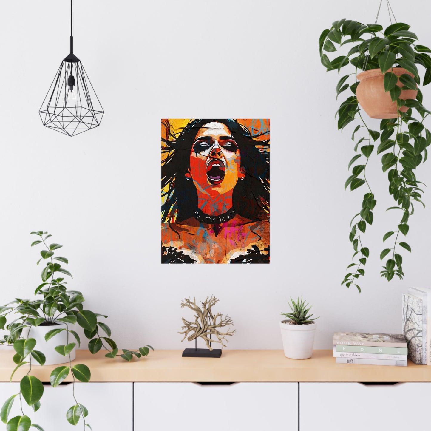 Resonant Roar: Ignite Your Space with Vibrant Urban Expression - Bold Statement Matte Posters for Home Decor, Artistic Wall Art, Vibrant Prints, Unique Gift Idea, Modern Artwork
