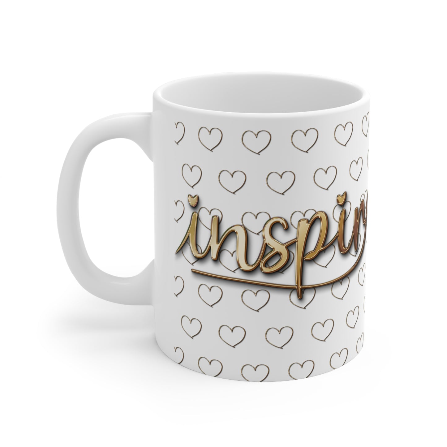 'Inspire 2' Inspirational Ceramic Coffee Cups - Motivational Mug 11oz & 15oz