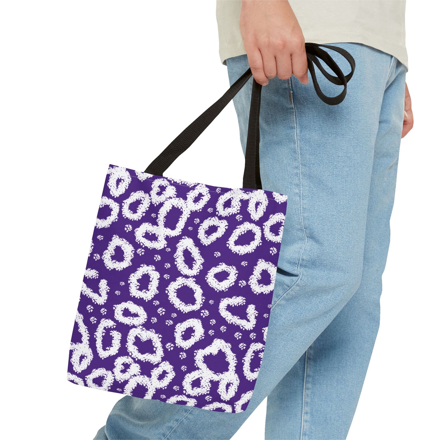 Purple Leopard Print Tote Bag - Stylish & Versatile for Everyday Use